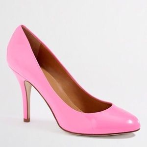 👠 Barbie pink patent J. Crew pumps